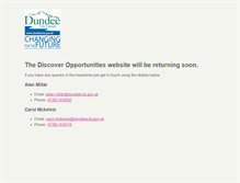 Tablet Screenshot of discoveropportunities.org.uk